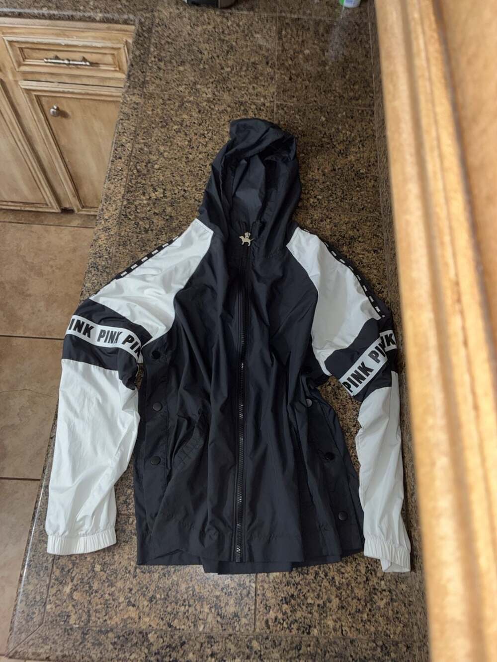 Victoria's Secret PINK Colorblock Windbreaker Jacket Size XS